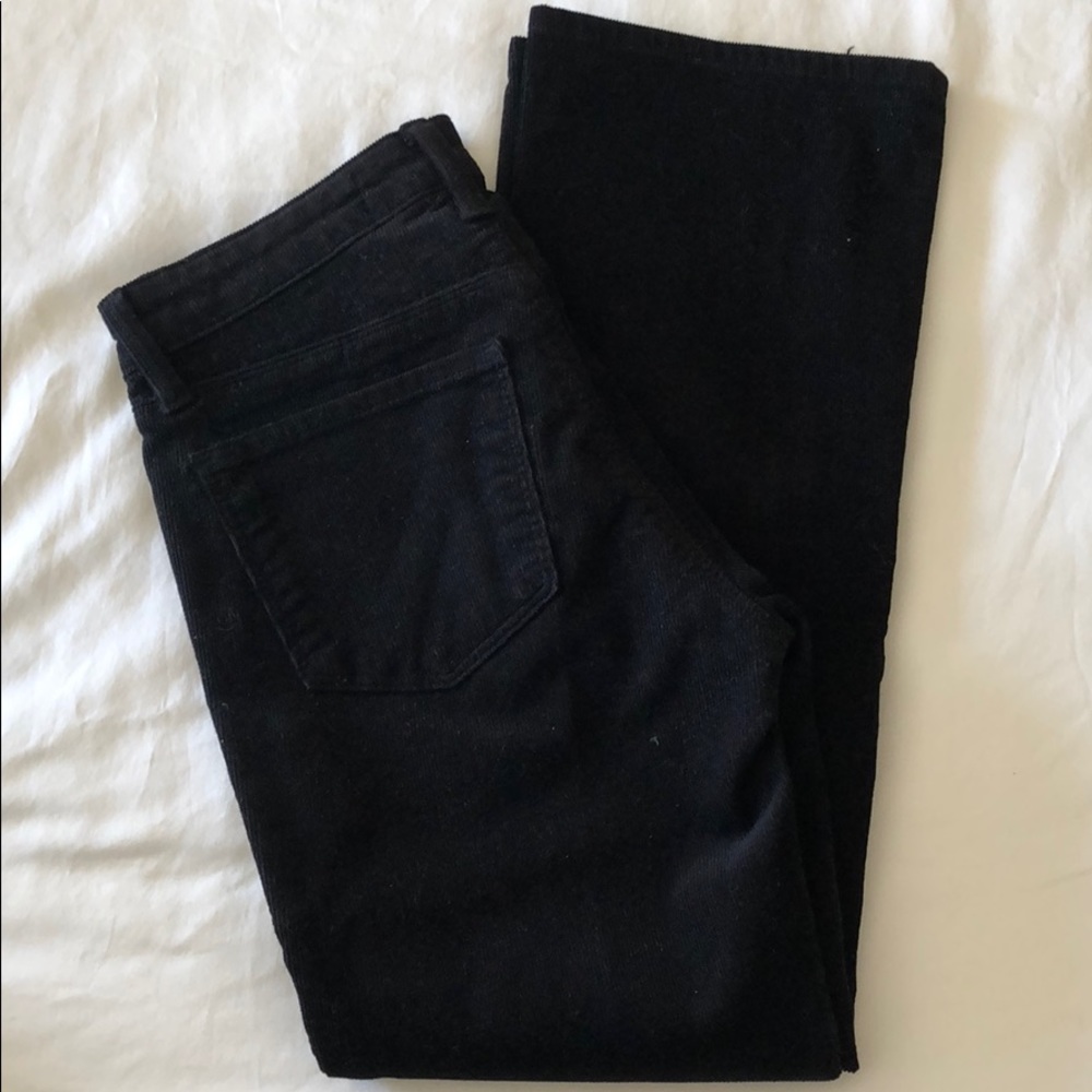 J Brand black corduroys